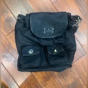 Kate Spade Nylon Convertible Black Backpack Crossbody Bag PXRU2544 Kate Spade Nylon Convertible Black Backpack Crossbody Bag  main image 3